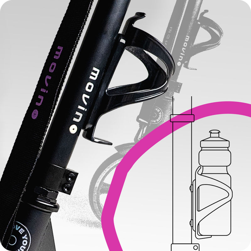 Includes bottle holder.