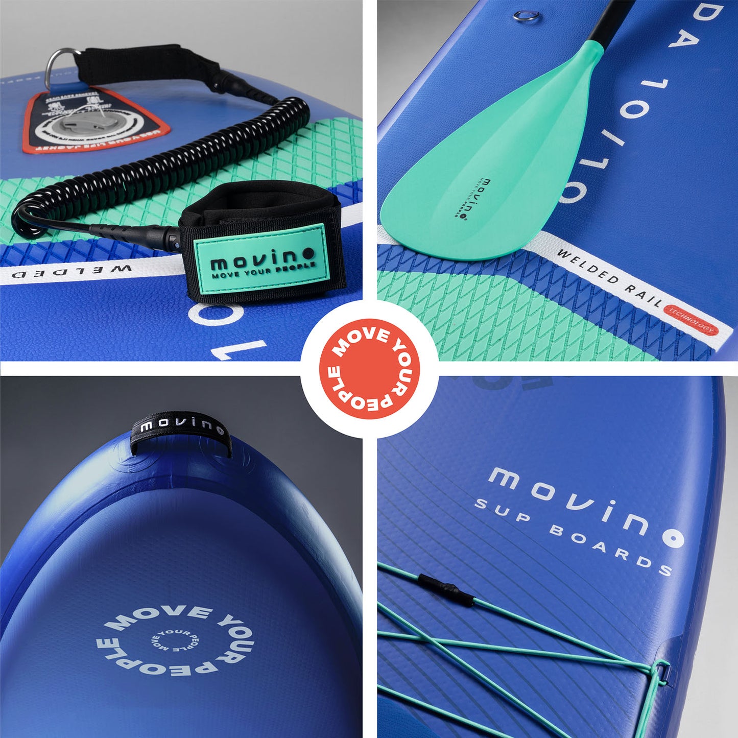 Movino GARDA Allround 10'10'' (bleu-vert menthe)