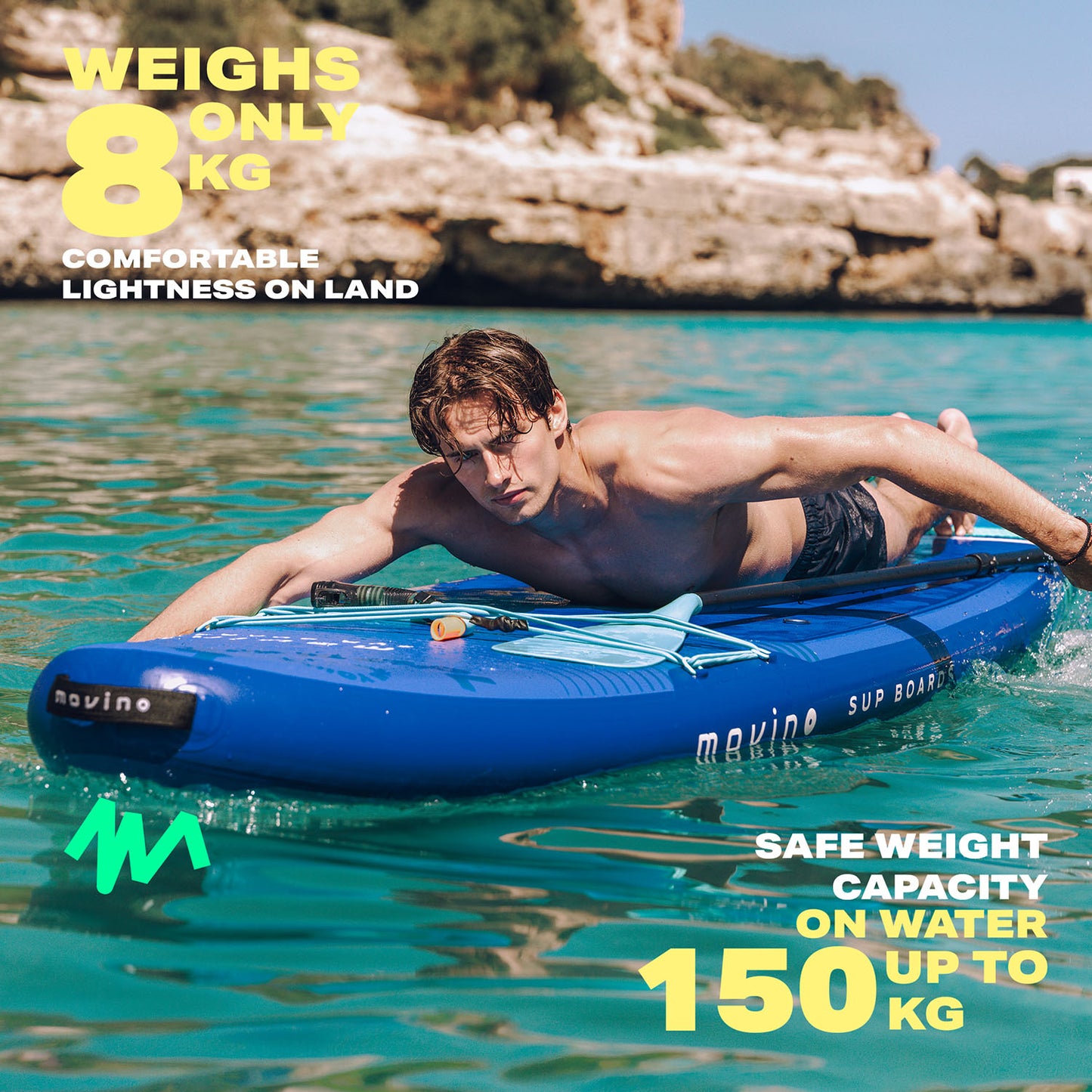 Movino GARDA Allround 10'10'' (bleu-vert menthe)