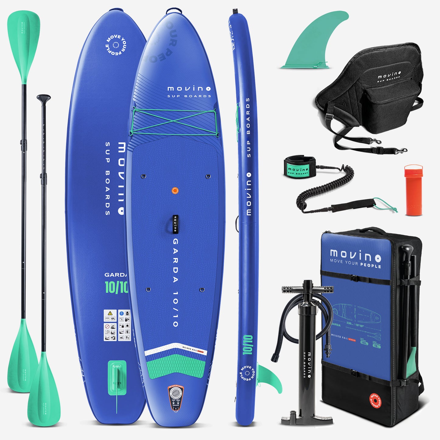 Movino GARDA Allround 10'10'' (bleu-vert menthe)