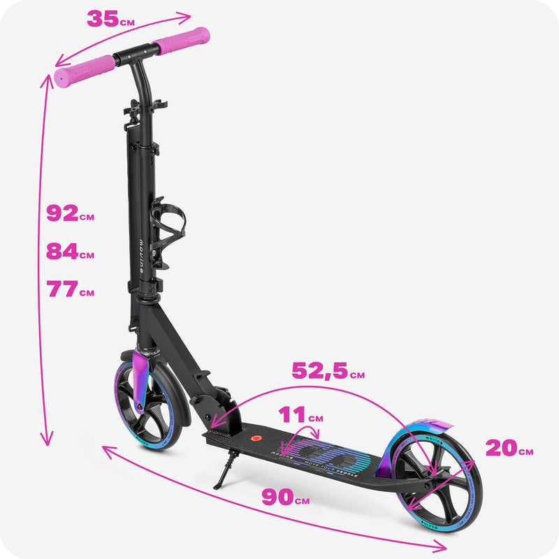 Check scooter dimensions.