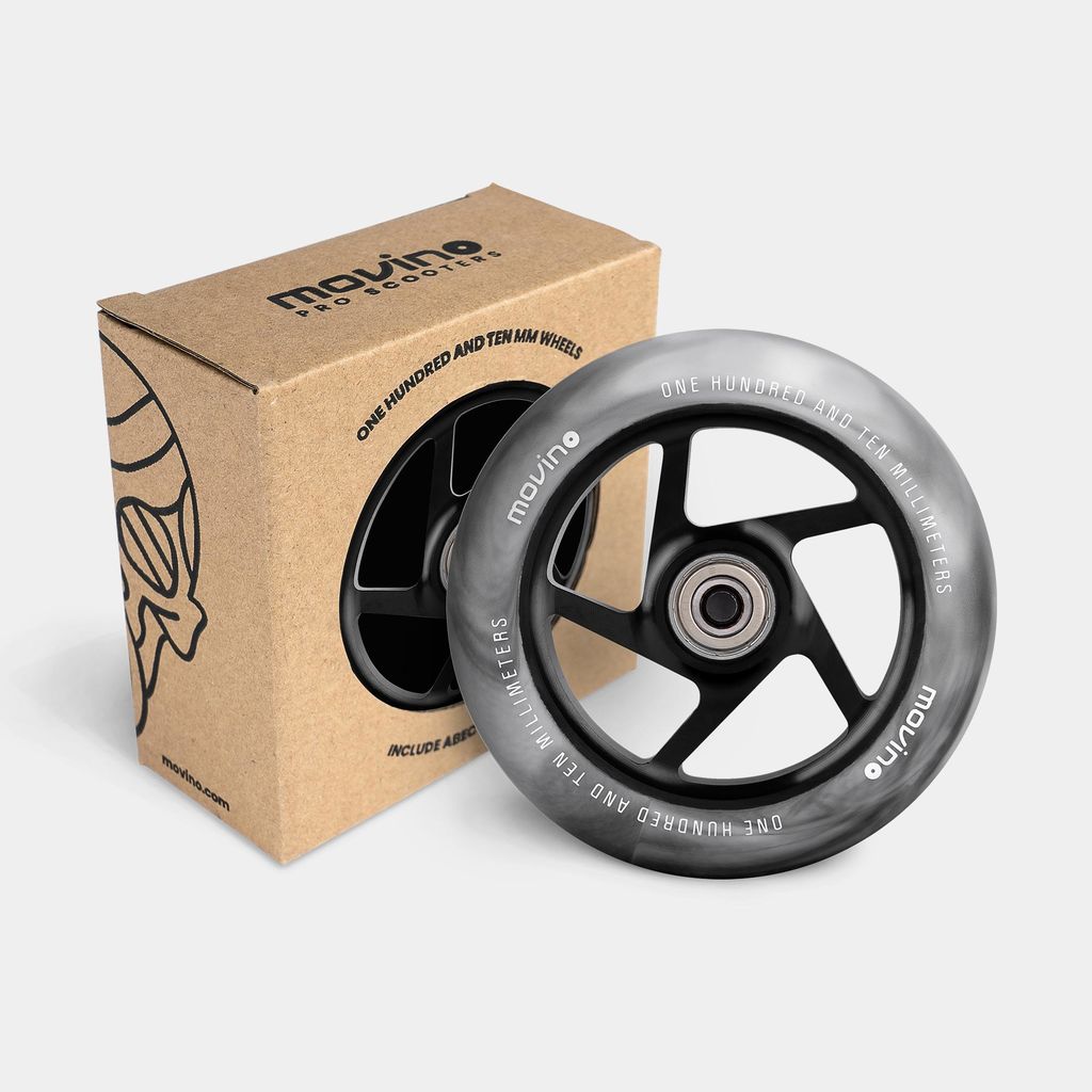 Roues de trottinette acrobatique Alu Core 110 mm (noir)