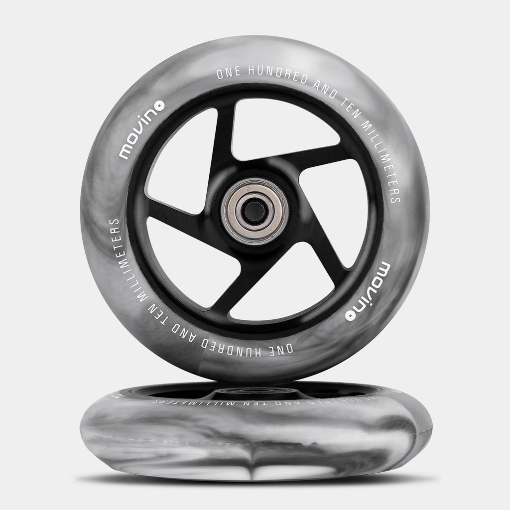 Roues de trottinette acrobatique Alu Core 110 mm (noir)